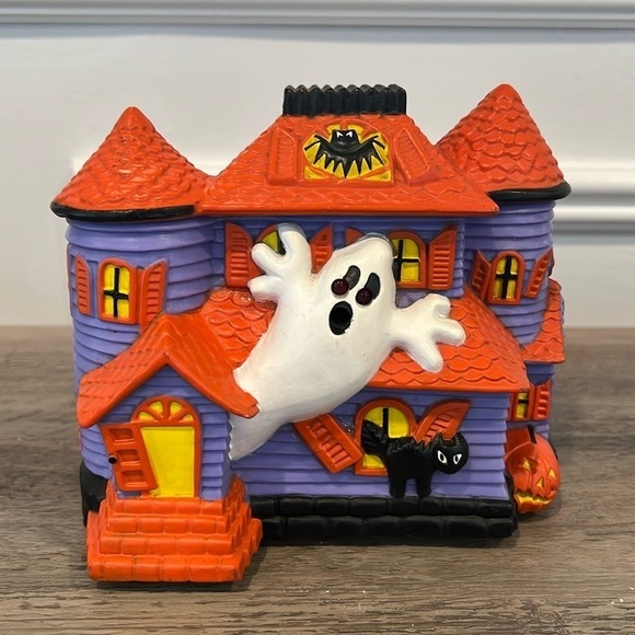 Avon Boo Drop Inn Howling Haunted House 1980s Halloween Lights & Sound Ghost Vtg - Picture 1 of 13